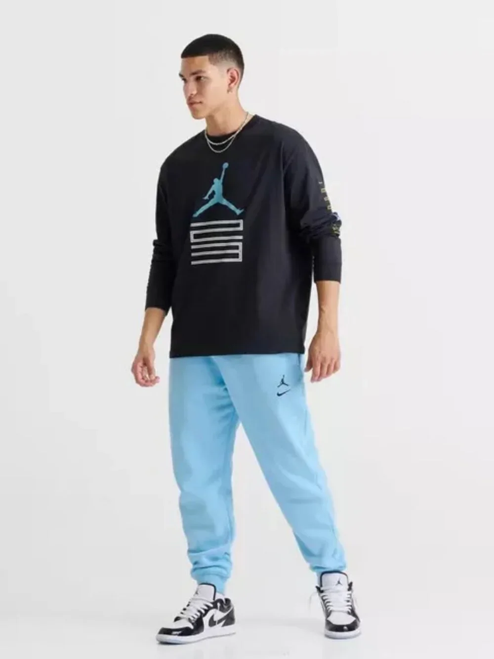 Men's Jordan Brooklyn AJ11 Jumpman Long-Sleeve T-Shirt Tee - Black IM6507-010